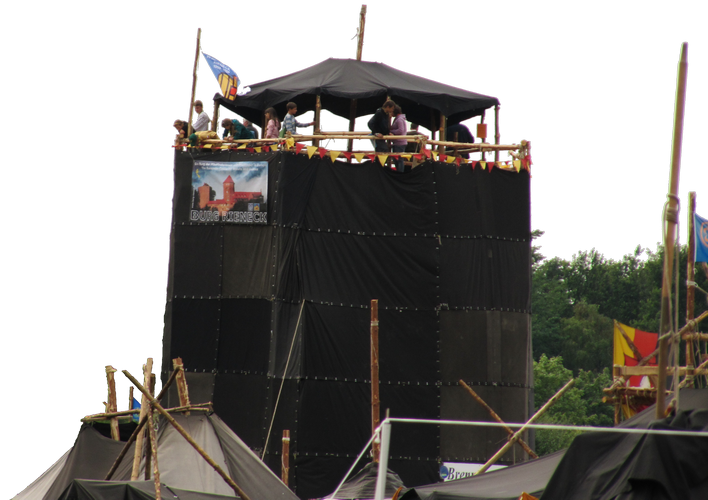 Dicker Turm auf dem VCP-Bundeslager