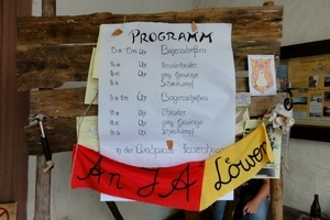 Plakat mit dem Programm des Tags der offenen Burg 2015